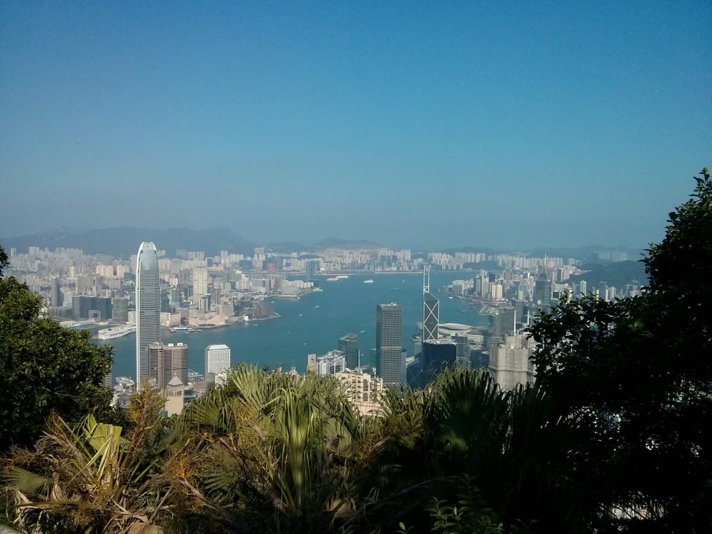 Aussicht auf Hongkonger Hafen