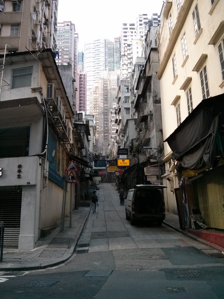 Häuserschlucht in Hongkong