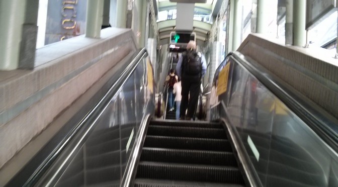 Lange Rolltreppen in Hongkong