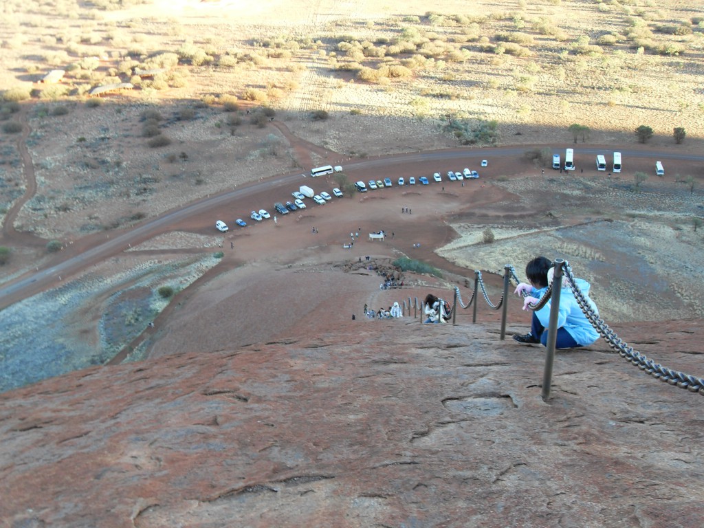 Kette auf dem Ayers Rock Uluru Australien