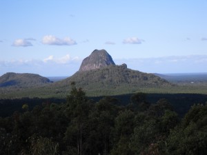 Berg Glass House Mountains Australien (Reisetagebuch Australien: Die Glass House Mountains)