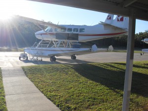 Wasserflugzeug auf der Landebahn Airlie Beach Australien (Reisetagebuch Australien: Das Great Barrier Reef und Whitsunday Island)