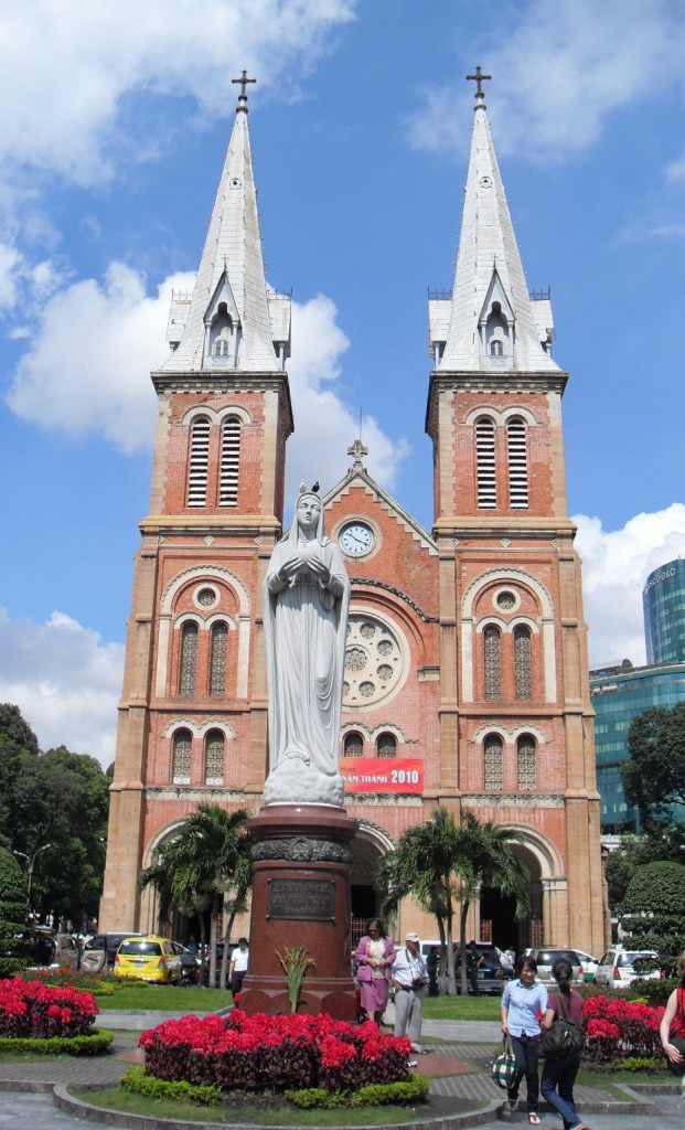 Notre Dame in Saigon bzw. Ho-Chi-Minh-Stadt in Vietnam