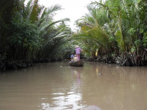 Im Ruderboot auf dem Mekong-Delta in Vietnam (Reisetagebuch Vietnam: Mit Booten auf dem Mekong-Delta)