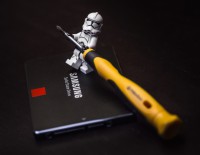 Lego Star Wars Stormtrooper mit SSD und Schraubenzieher