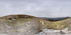 Aussicht Glendalough Nationalpark 360 Grad Panorama Photosphere (Wandern in Irland: Im Glendalough Nationalpark)