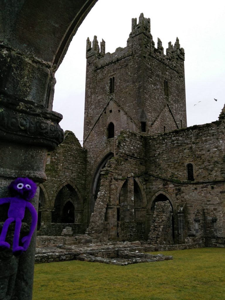 Die Jerpoint Abbey in Irland mit Knoten-Knut