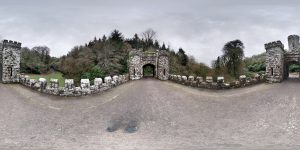 Lismore Towers als 360 Grad Panorama-Bild/Photosphere-Ansicht (Folge dem weißen Kaninchen oder auch: Was haben die zwei Türme von Lismore mit der Titanic zu tun?)