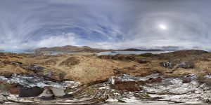 360 Grad Panorama Photosphere Ansicht von Abbey Island aus bei unserer Tour auf dem Ring of Kerry (Unsere Tour über den Ring of Kerry)
