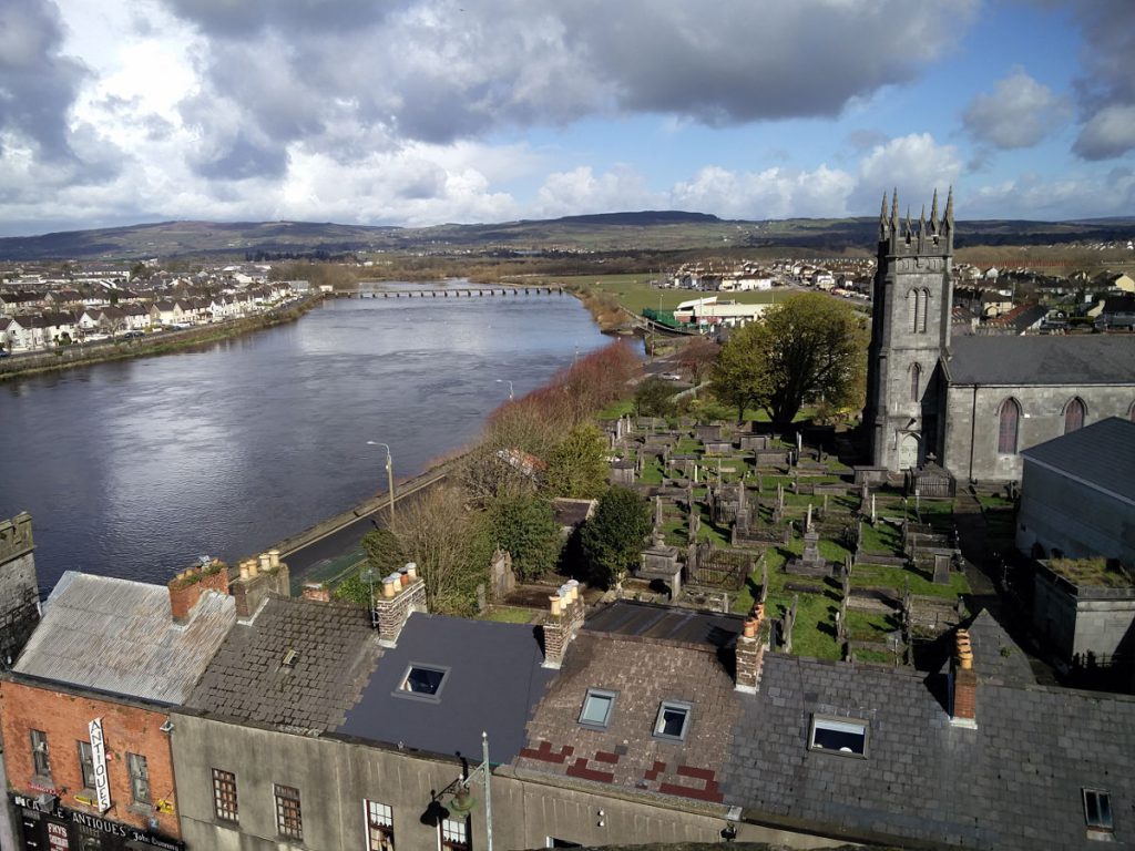 Aussicht auf Limerick von Limerick Castle aus