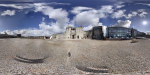 Limerick Castle 360 Grad Panorama Photosphere Aufnahme klein (Limerick Castle, zurück nach Dublin und irischer Whiskey)