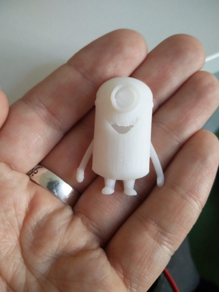 Minion aus dem 3D Drucker bei der Safari-Woche von haven5