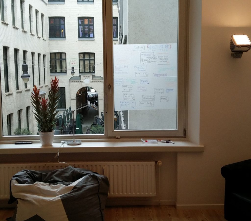 Themen- und Ideen-Liste auf Fenster für die Safari-Woche bei haven5