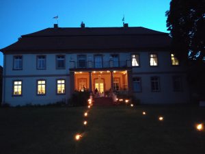 Schloss Lohm bei Nacht Vampir Schloss (Der Kongress der Vampyre 2016 auf Schloss Lohm)