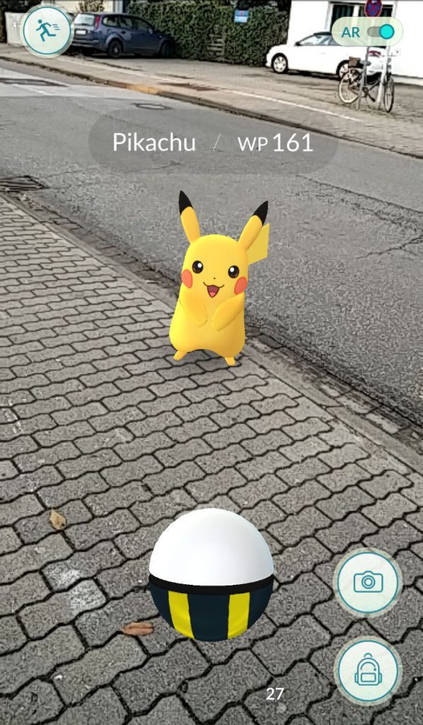 Pikachu Pokemon Go in Hamburg Wedel