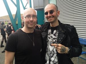 Mark Benecke und ich auf dem Amphi in Köln (Das Amphi-Festival 2017 in Köln – Mein erstes Amphi-Festival)