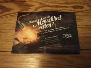 Flyer für das Steampunk Escape Game bzw. den Steampunk Escape Room in Köln (Steampunk Escape Game in Köln)