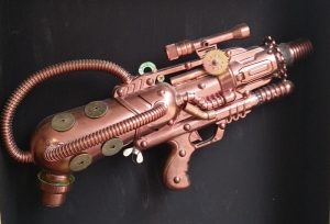 Steampunk Waffe im Escape Room in Köln (Steampunk Escape Game in Köln)