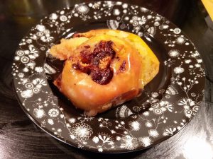 Bratapfel mit Dominosteinen gefüllt am Weltbratapfeltag 2017 (Mein Beitrag zum Weltbratapfeltag 2017)