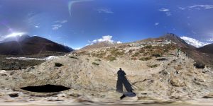 Landschaft Dingboche 360 Grad Panorama Photosphere Aufnahme Trekking Nepal klein