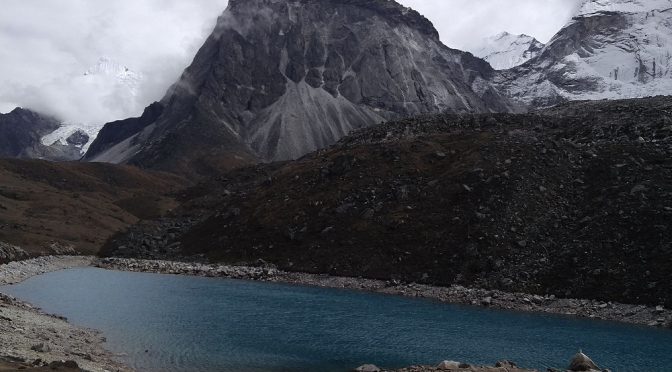 Landschaft beim Ama Dablam mit See