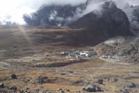 Sicht auf Lobuche Trekking in Nepal