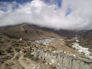 Hocheben vor Dingboche Nepal (Trek nach Dingboche – Hochebene und Höhenkrankheit)