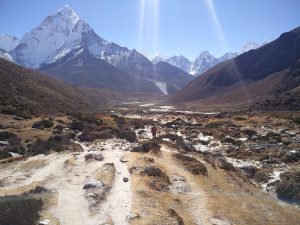 Das Windy Valley in Nepal (Trek nach Phortse über Windy Valley und Upper Pangboche)