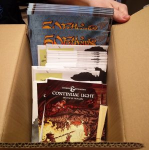 Material beim Gratisrollenspieltag 2018 (Der Gratisrollenspieltag 2018 im Würfel & Zucker)