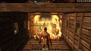 Brennendes Haus bei Shroud of the Avatar (Shroud of the Avatar: Forsaken Virtues – Ein erster Eindruck)