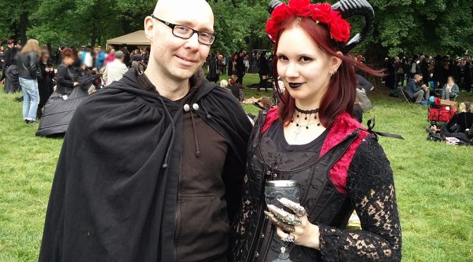Auf dem Viktorianischen Picknick beim Wave Gotik Treffen (WGT) 2018 in Leipzig