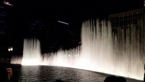 Die Fontänen vom Bellagio in Las Vegas (Bei der World Series of Poker – WSOP in Las Vegas)