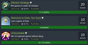 General-Achievements-Dota (Dota Achievements – Herausforderungen für Dota)
