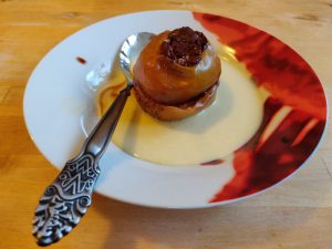 Bratapfel mit Toblerone am Weltbratapfeltag 2019 (Mein Beitrag zum Weltbratapfeltag 2019)