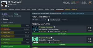 Dota Buff Achievements (Mein Rückblick auf 2019)