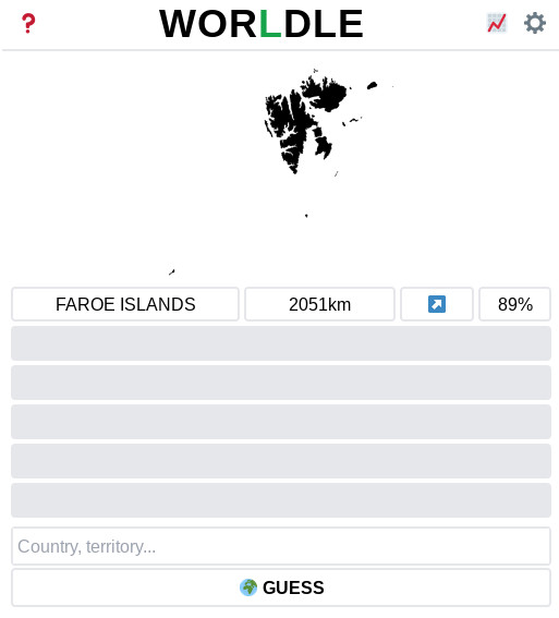 Worldle - eine Wordle-Variante