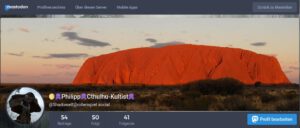 Mein Profil auf Mastodon (Ich bin nun auch bei Mastodon: TRÖÖÖÖÖÖT 🐘🐘)