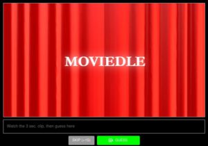 Wordle Variante Moviedle (Wordle und seine Varianten ⬛🟩🟨⬛🟩)